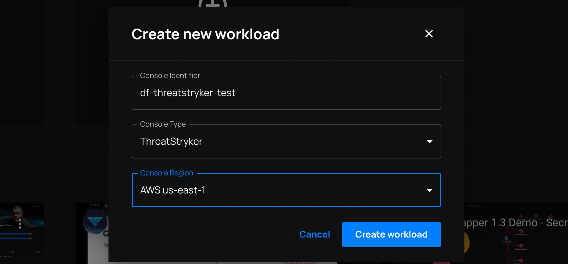 Add a new Workload
