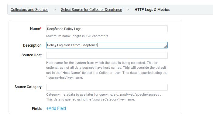Define the Source Details