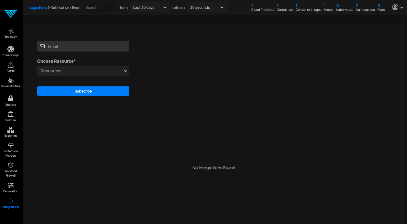 Email Integration Page