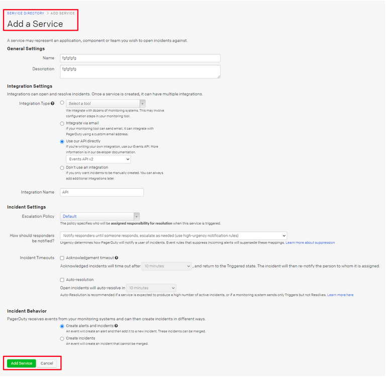 PagerDuty Integration Page