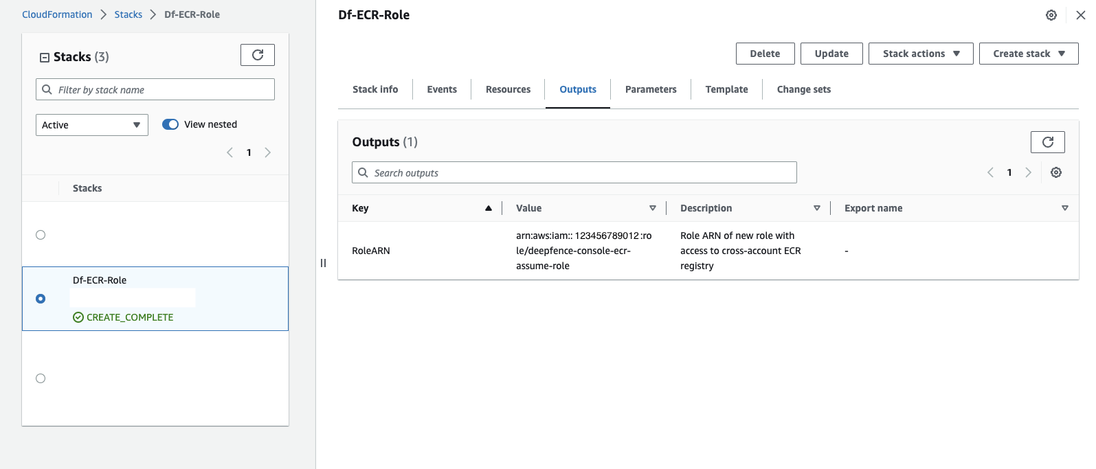 ECR Cross Account Role ARN