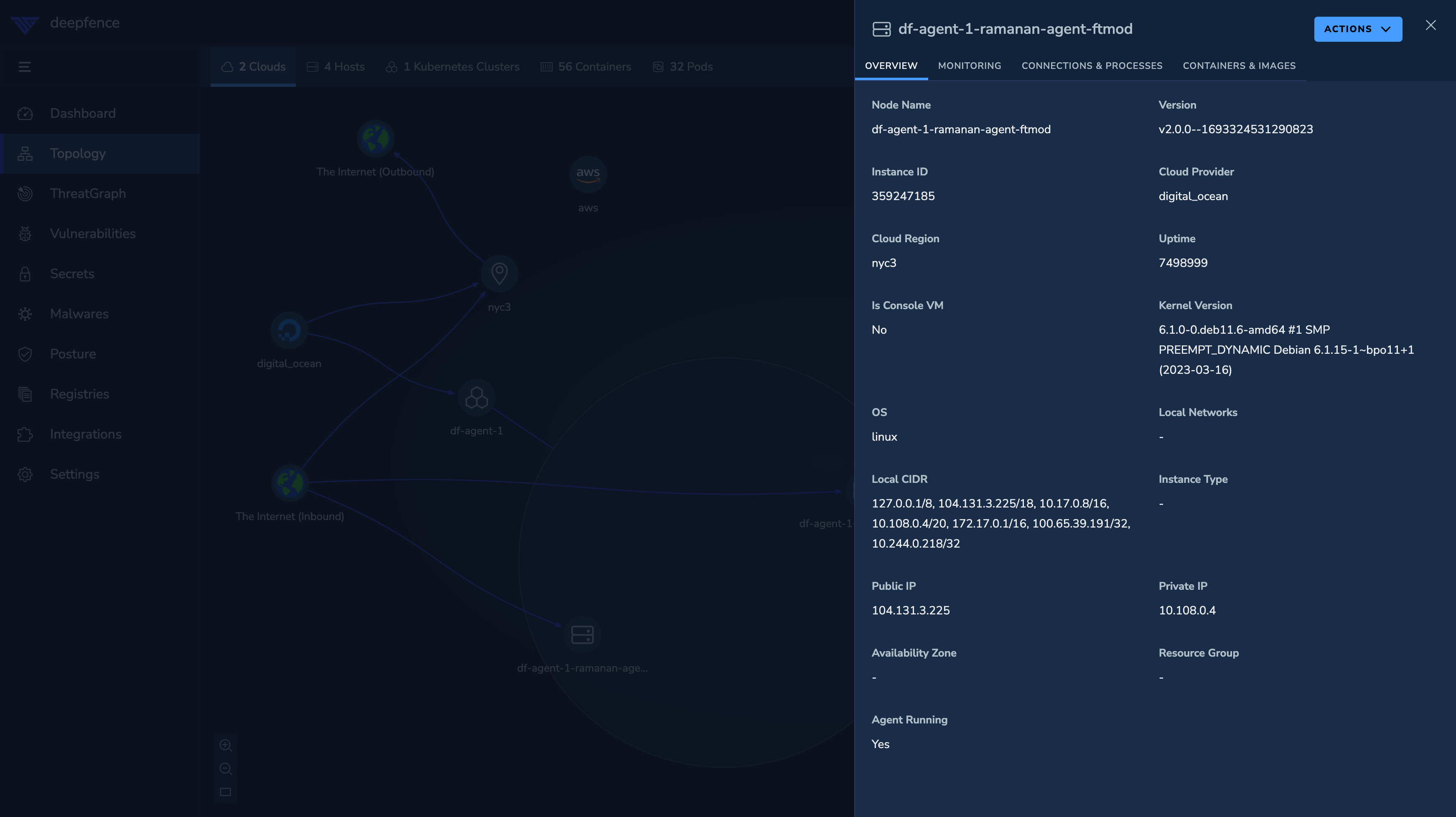 Vulnerability Scan - select an object